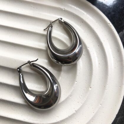 Circle minđuše silver
