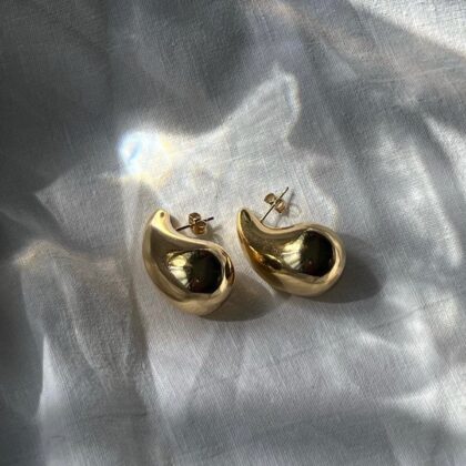 Minđuše Bottega Gold 3,8 x 2,3 cm