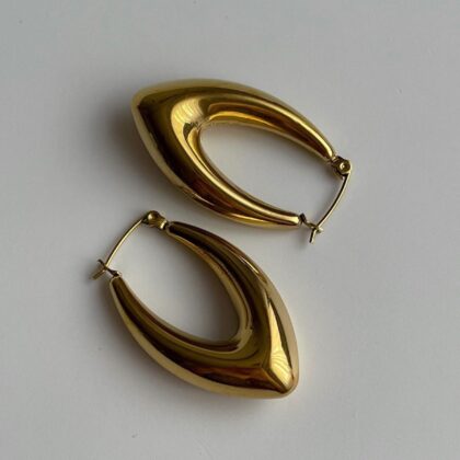Asimetrične Minđuše Gold (3.50 cm)