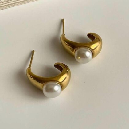 Minđuše Moon Pearl (2 cm)