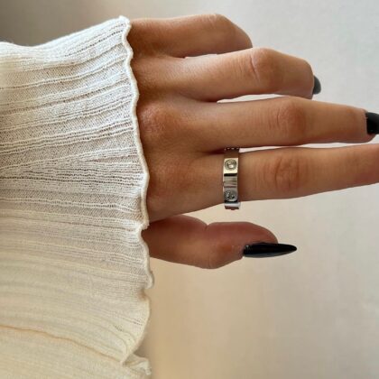 Cartier Prsten Sa Cirkonima Silver