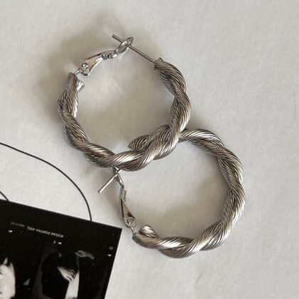 Minđuše Twist Silver