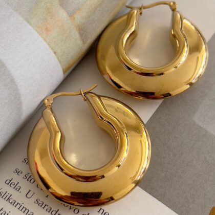 Hoop Minđuše 4 cm Massive Premium
