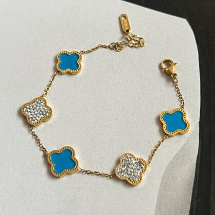 Van C. White Blue Zircon Narukvica