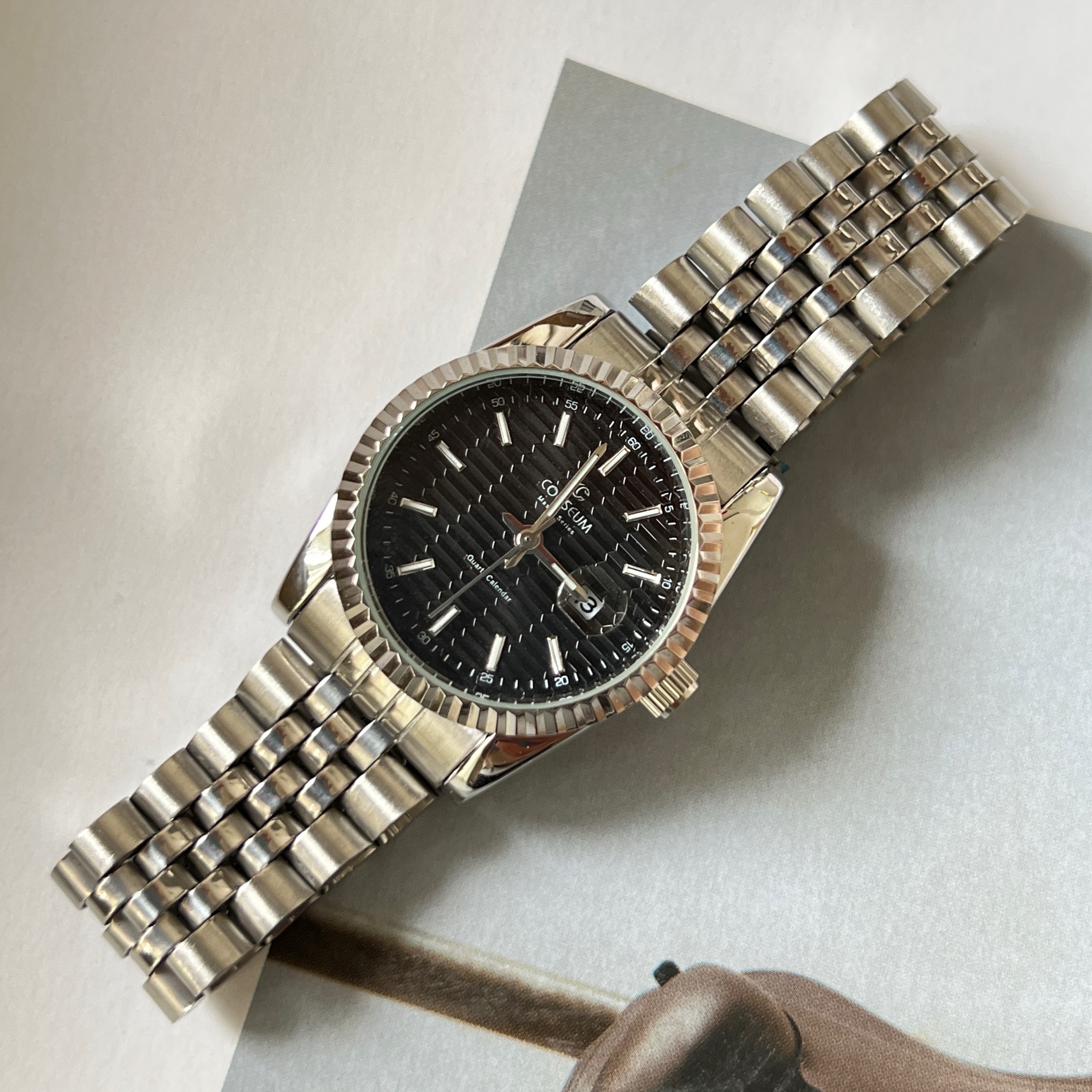 Ženski Sat Luxurie Silver Black