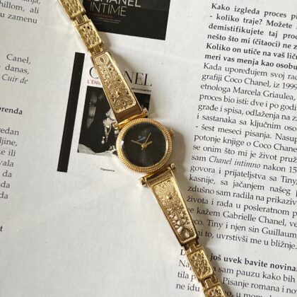 Ženski Sat Minimal Glam Gold Black