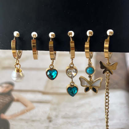 Set Minđuša Blue Buterfly