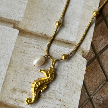 Ogrlica Seahorse Pearl