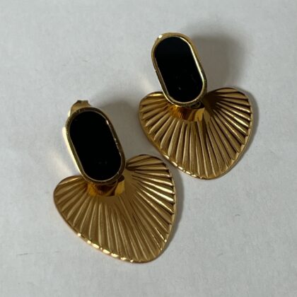 Minđuše Black Amore (3 cm)
