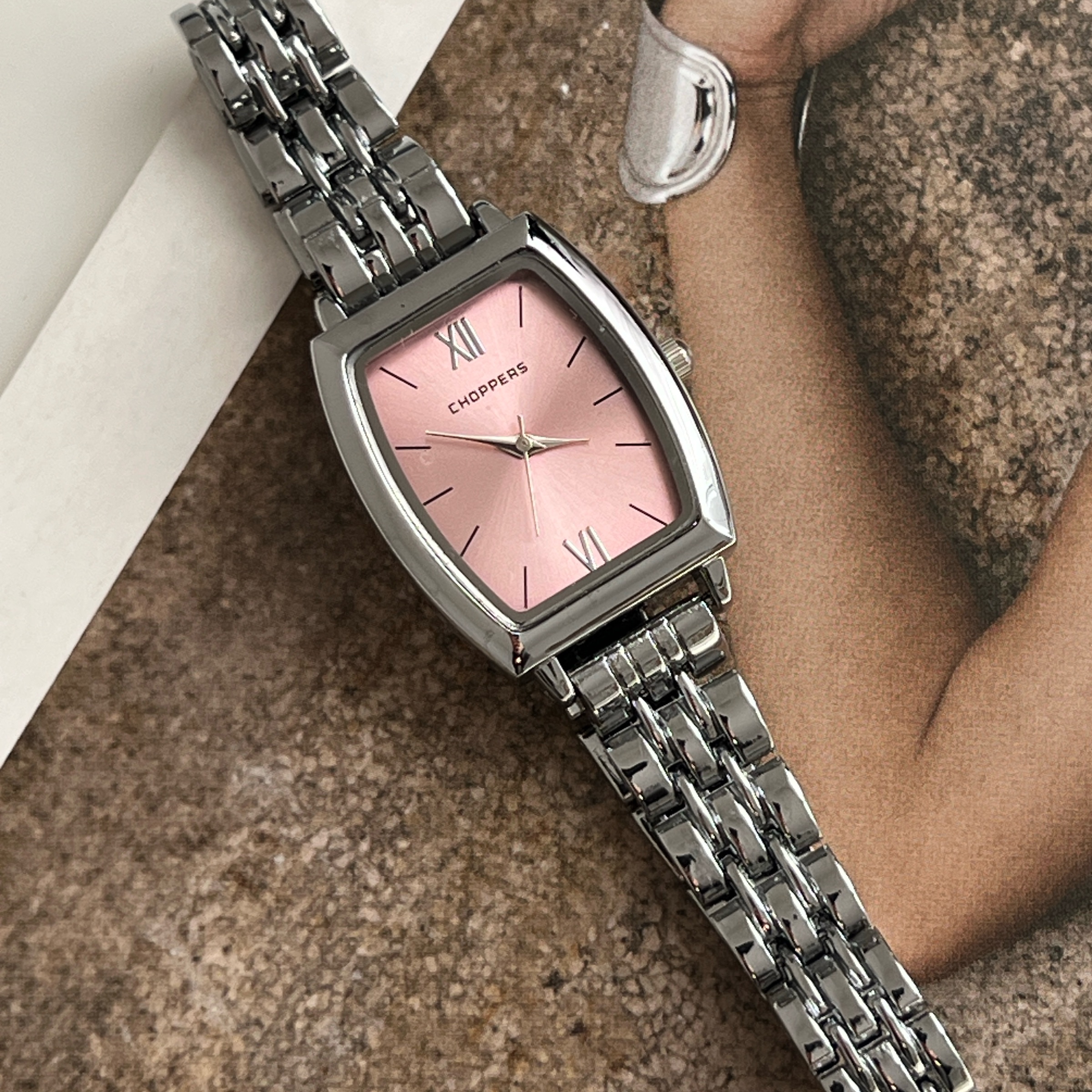 Ženski Sat Retro Classic Pink