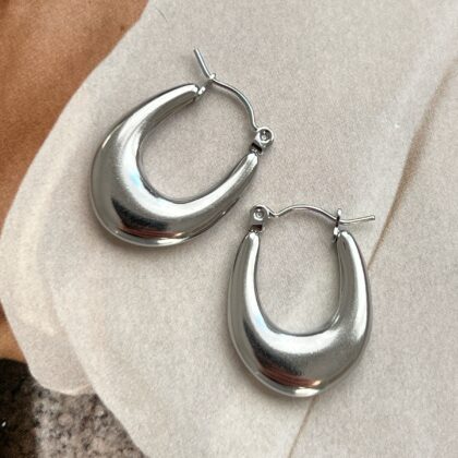 Minđuše Round Mini Silver