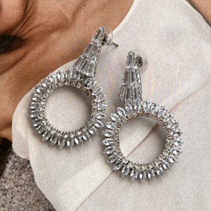 Minđuše Glamour Silver