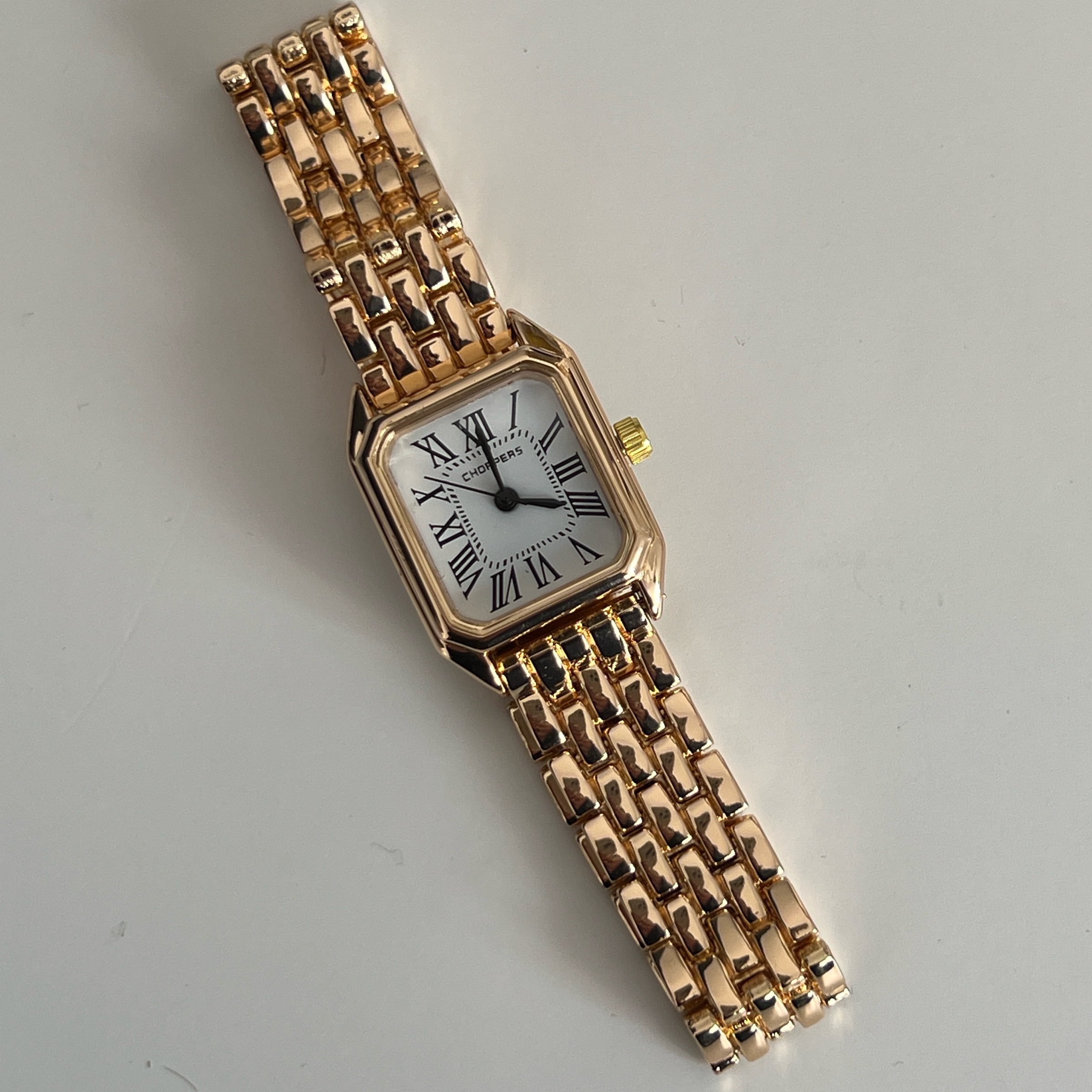 Ženski Sat Retro Gold