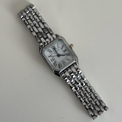 Ženski Sat Retro Silver