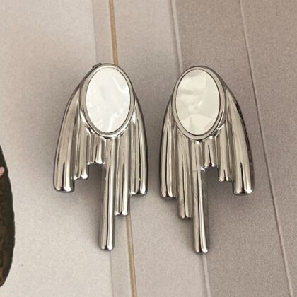 Minđuše Abril Silver