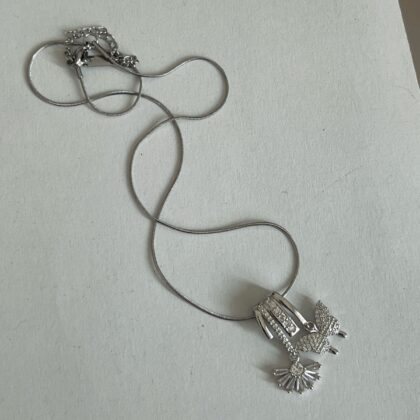 Ogrlica Charms Buterfly Silver